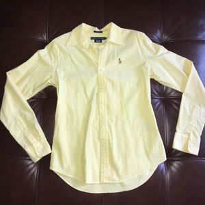 Ralph Lauren slim fit yellow oxford